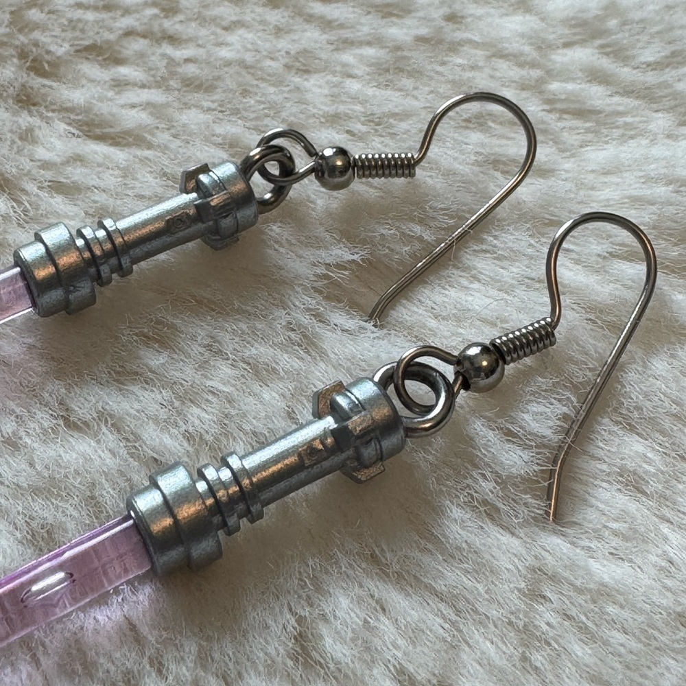 Lego Lightsabre Earrings - Picture 2 of 6